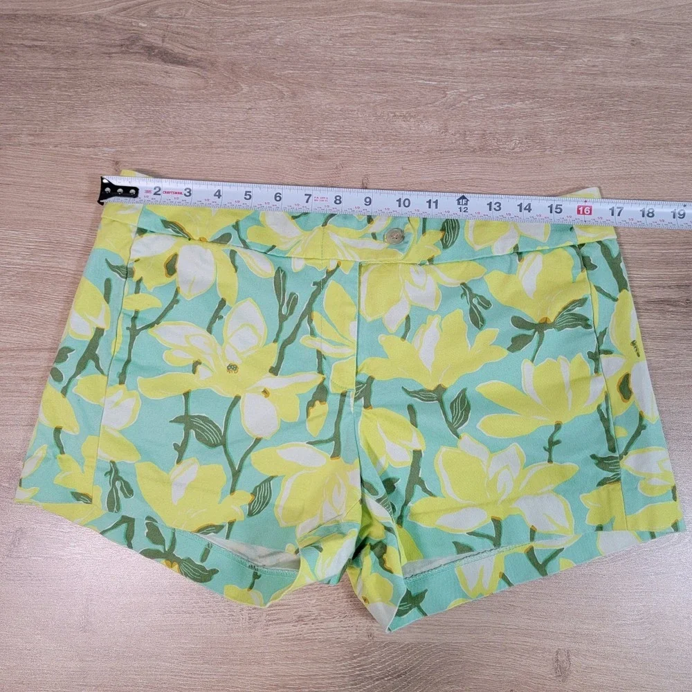 J. Crew Size 8 Floral‎ Flower Print Shorts Preppy Casual Classy Easy Minimalist
